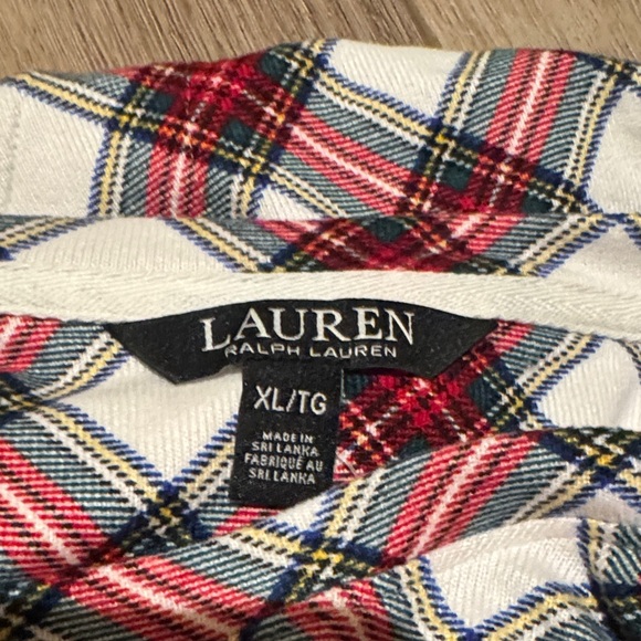 Ralph Lauren Red and Black Plaid Kids Pajama Set - Picture 2 of 14